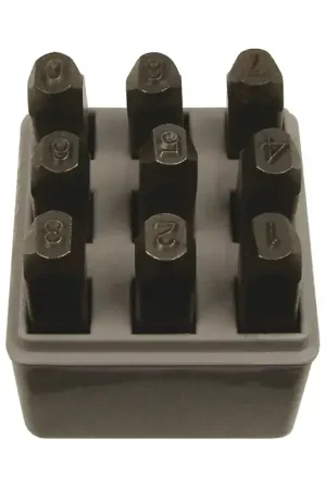 C.H. HANSON 25621 Number Set Type, 1/4" Character Size, 0-8 / use 6 as 9 Characters Letters & Figures Buy Today