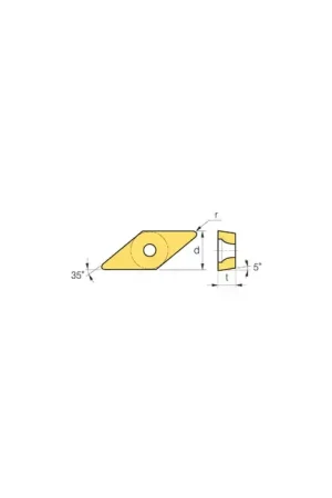 Best Seller WALTER 6498445 - VBMT333-MK4 WKK20S, 35° Diamond, Indexable Carbide Turning / Boring Insert