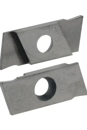 NIKCOLE - GIE-7-GP-1.0RR C2, Indexable Carbide On-Edge Grooving Insert, 0.039" Cutting Width, Right Hand Crafted
