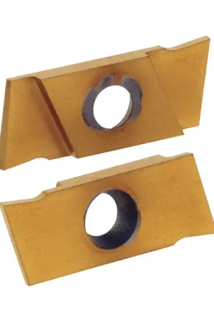 Premium NIKCOLE - GIE-7-GP-1.0RL C5-PV, Indexable Carbide On-Edge Grooving Insert, 0.039" Cutting Width, Right Hand