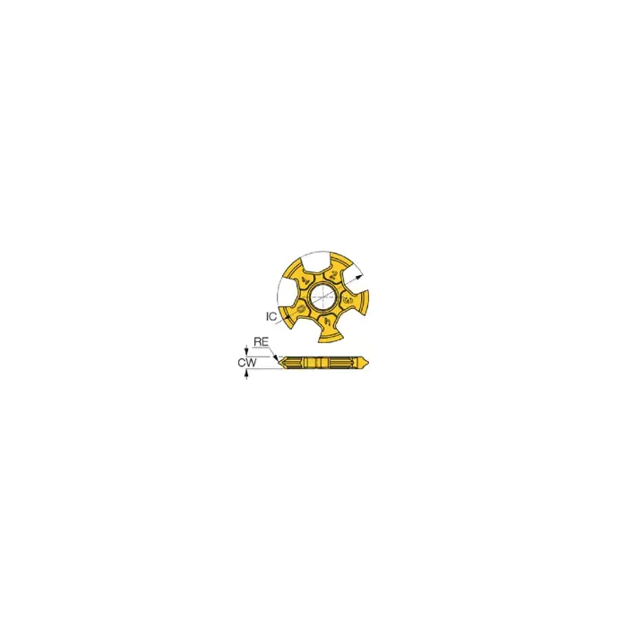 Limited Offer ISCAR 5903486 - TTG-16E-A55 IC908, 55° V-Thread, Neutral