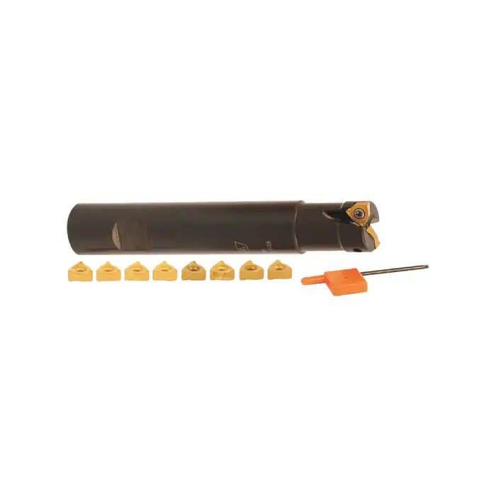 Price Drop AKUMA 07.13.00264 - 1.500" - 90 Degree Indexable End Mill Set With Inserts (Single), Right Hand