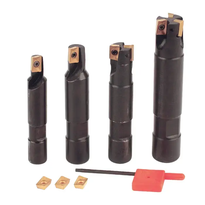 Grab Now AKUMA 07.22.00313 - Multi Piece Indexable End Mill Set with Inserts, Right Hand