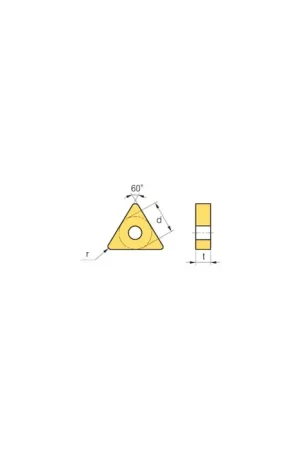Buy Today TERRA CARBIDE 08-0152-01 - TNMA322 APC5, 60° Triangle, Indexable Carbide Turning / Boring Insert