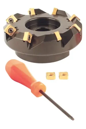 AKUMA 09.03.00719 - 3.000" - 45 Degree Indexable Face Mill Set with Inserts, Right Hand Fan Favorite