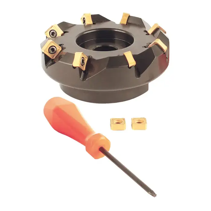 AKUMA 09.03.00719 - 3.000" - 45 Degree Indexable Face Mill Set with Inserts, Right Hand Fan Favorite