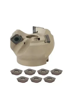 Trending KORLOY FMA3 - 3.000" - 45 Degree Indexable Face Mill Set with Inserts, Right Hand