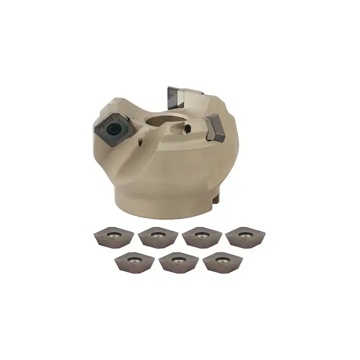 Trending KORLOY FMA3 - 3.000" - 45 Degree Indexable Face Mill Set with Inserts, Right Hand