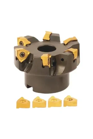 Limited Time AKUMA 09.06.00773 - 3.000" - 90 Degree Square Shouldering Indexable Face Mill Set with Inserts, Right Hand