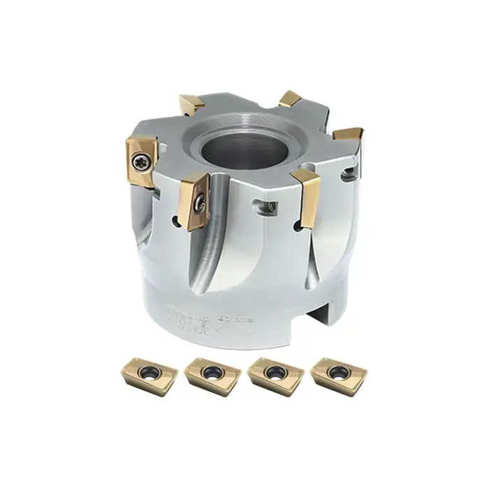 In Demand ZCC-CT KIT1-EMP02-07-02 - 3.000" - 90 Degree Square Shouldering Indexable Face Mill Set with Inserts, Right Hand
