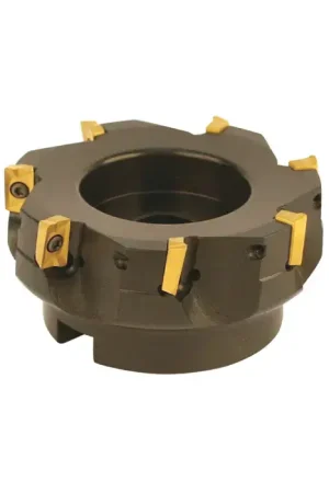Fan Favorite AKUMA 09.06.00803 - 2.000" - 90 Degree Square Shouldering Indexable Face Mill Set with Inserts, Right Hand