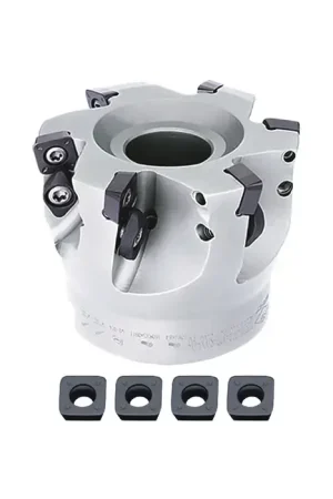 Next Day Delivery ZCC-CT KIT1-XMR01-11-02 - 4.000" - High Feed Indexable Face Mill Set with Inserts, Right Hand
