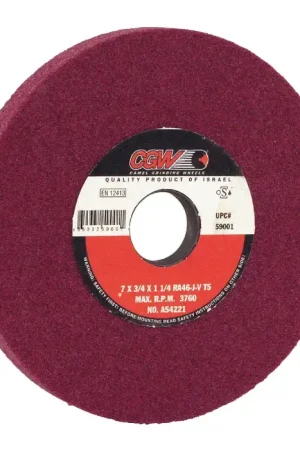 Instant Buy CGW ABRASIVES 59011 8" Diameter Surface Grinding Wheel - 1-1/4" Hole Size, J Wheel Hardness