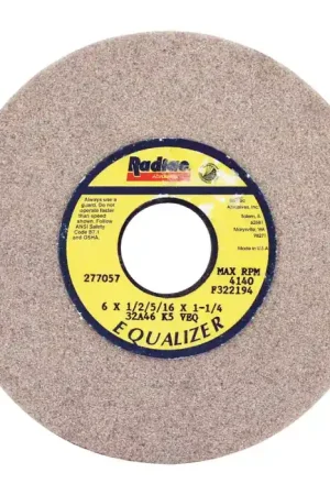 RADIAC 34078655 6" Diameter Surface Grinding Wheel - 1-1/4" Hole Size, K Wheel Hardness Mega Sale