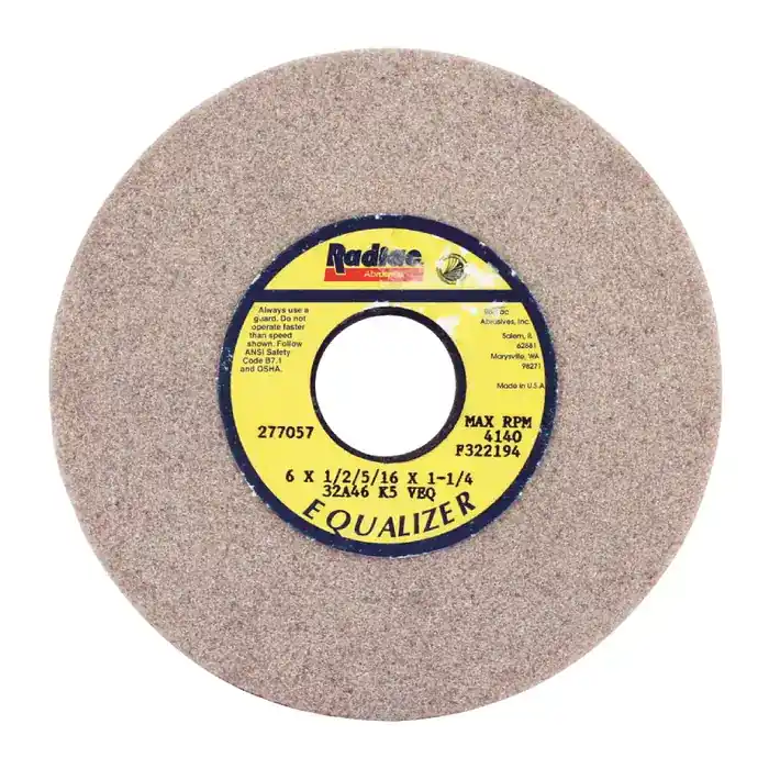 RADIAC 34078655 6" Diameter Surface Grinding Wheel - 1-1/4" Hole Size, K Wheel Hardness Mega Sale