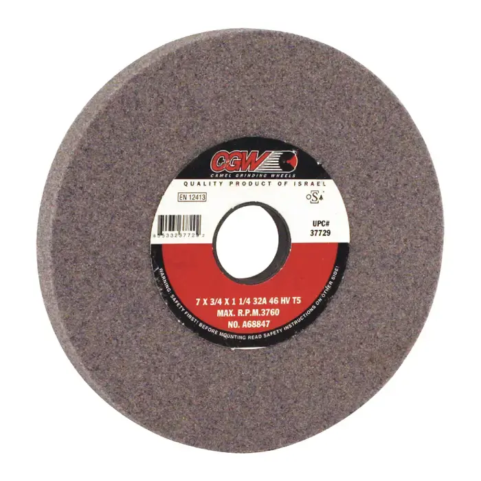 CGW ABRASIVES 37732 7" Diameter Surface Grinding Wheel - 1-1/4" Hole Size, H Wheel Hardness Sale