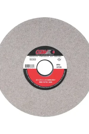 Final Sale CGW ABRASIVES 37707 8" Diameter Surface Grinding Wheel - 1-1/4" Hole Size, H Wheel Hardness