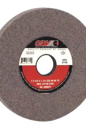Low Price CGW ABRASIVES 37721 14" Diameter Surface Grinding Wheel - 5" Hole Size, H Wheel Hardness