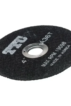 TTC 85-190-004 4" Diameter Aluminum Oxide Bonded Cut-Off Wheel - 5/8" Hole Size, 1/4" Wheel Thickness Seasonal Sale