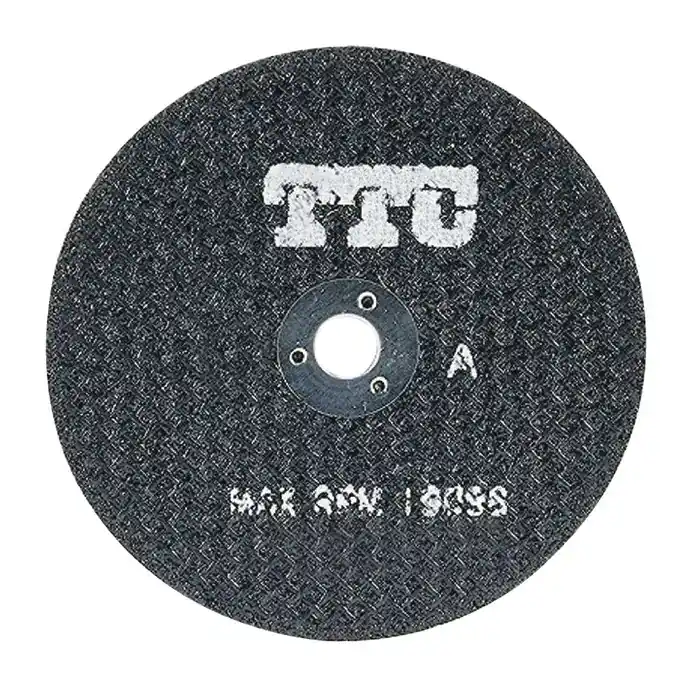 Fast Shipping TTC 53-550-560 3" Diameter Aluminum Oxide Bonded Cut-Off Wheel - 1/4" Hole Size, 1/16" Wheel Thickness