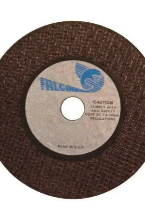Certified FALCON 1E11 3" Diameter Aluminum Oxide Bonded Cut-Off Wheel - 1/4" Hole Size, 0.035" Wheel Thickness