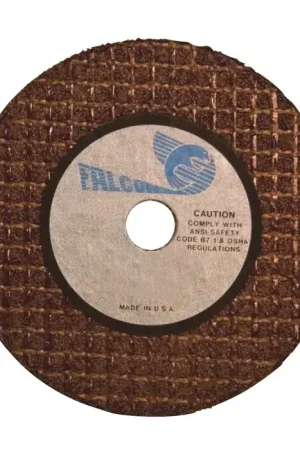 Buy Today FALCON 2C22 2" Diameter Aluminum Oxide Bonded Cut-Off Wheel - 1/4" Hole Size, 1/16" Wheel Thickness