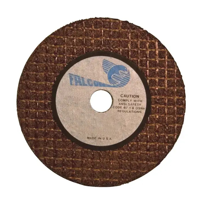 FALCON 3B12 6" Diameter Aluminum Oxide Bonded Cut-Off Wheel - 1/2" Hole Size, 1/16" Wheel Thickness Certified