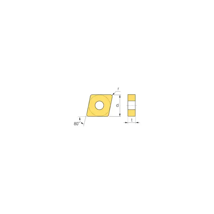 KORLOY 1-02-052681 - CNMM866-VH NC3215, 80° Diamond, Indexable Carbide Turning / Boring Insert Special Discount