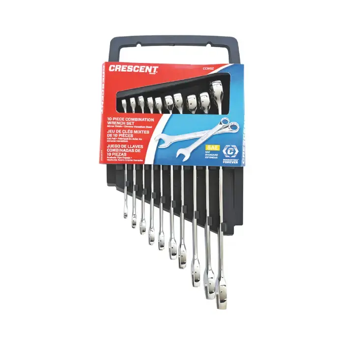 CRESCENT CCWS2 10 pc. Wrench Set Type, 1/4" - 3/4" Size, 12 No. of Points Combination Wrench Deal