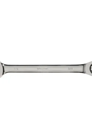 Authentic WILLIAMS 1212RC 3/8" Size, 12 No. of Points, 6-1/4" Overall Length Rathcheting Combination Wrench