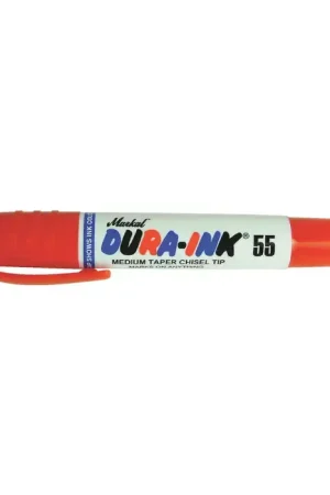 Certified MARKAL 96528 55 Medium Tapered Chisel Tip Felt Tip Tip Type, Red Color Felt Tip Industrial Marker