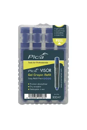 PICA 930/41 Solid Gel Crayon Tip Type, Blue Color Dry Erase Refill Factory Price