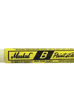 MARKAL 80220 Solid Paint Tip Type, White Color Paint Marker Markdown