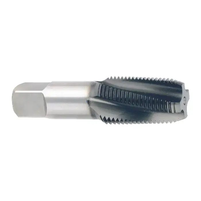 YG1 1/8"-27 Size Hardslick Coated, Straight Flute, Vanadium High Speed Steel Pipe Tap Professional Grade