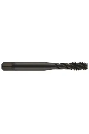 Deal YMW 384647 3/8"-16 Size, H5 Thread Limit, Modified/Semi Bottoming Chamfer, 3 Flute, Black Oxide Vanadium High Speed Steel, Right Hand Cut Spiral Fluted Tap