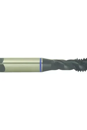 While Supplies Last REGAL 030277TC 1/4"-28 Size, H3 Thread Limit, Modified/Semi Bottoming Chamfer, 3 Flute, Black Oxide Heat and Wear Resistant Super Premium Steel, Right Hand Cut Spiral Fluted Tap