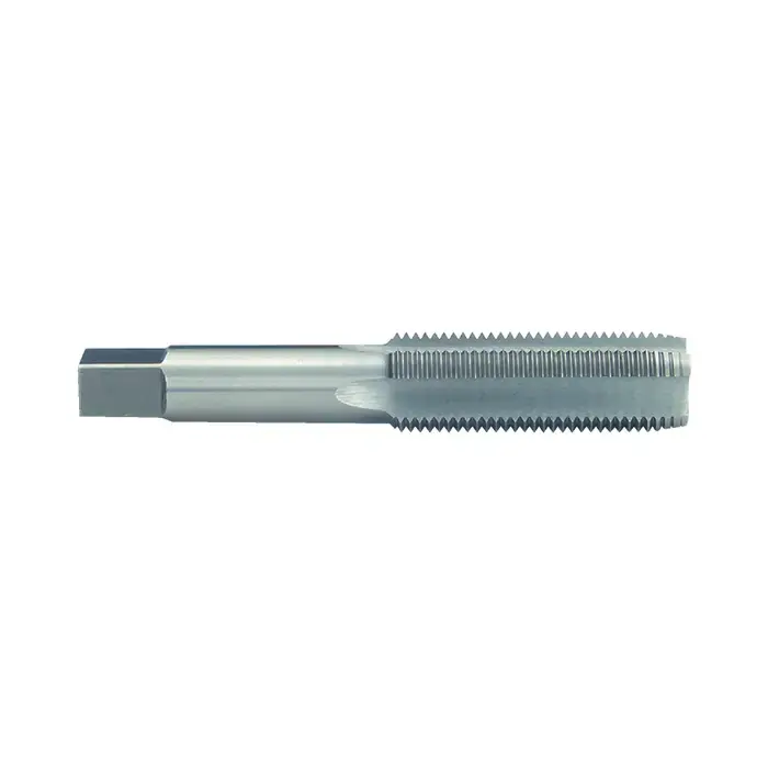 Certified TTC 18-020-030 3mm-.50mm Size, Plug Chamfer, Multiple Flute, Bright High Speed Steel, Right Hand Cut Straight Flute Hand Tap