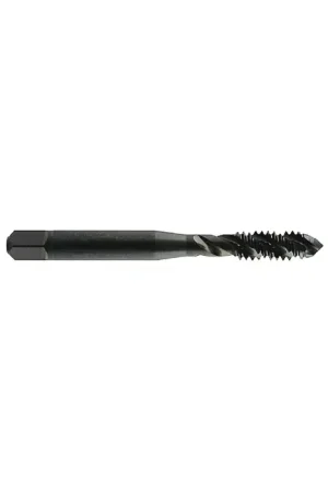Clearance YMW 5/16"-18 Size, Class 2B Fit Thread Limit, Modified/Semi Bottoming Chamfer, 3 Flute, Black Oxide Vanadium High Speed Steel, Right Hand Cut Spiral Fluted Tap
