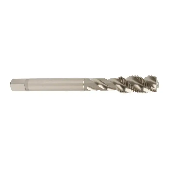 YMW 1/4"-20 Size, H2 Thread Limit, Modified/Semi Bottoming Chamfer, 3 Flute, Bright Vanadium High Speed Steel, Right Hand Cut Spiral Fluted Tap Premium