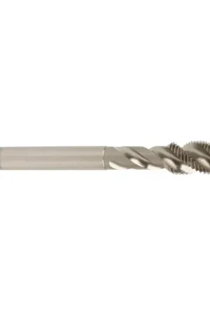 YMW 5-44 Size, H2 Thread Limit, Modified/Semi Bottoming Chamfer, 2 Flute, Bright Vanadium High Speed Steel, Right Hand Cut Spiral Fluted Tap New Arrival