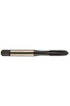 Clearance YMW 385574TIN 1/4"-28 Size, H7 Thread Limit, Plug Chamfer, 3 Flute, TiN Vanadium High Speed Steel, Right Hand Cut Spiral Pointed Tap