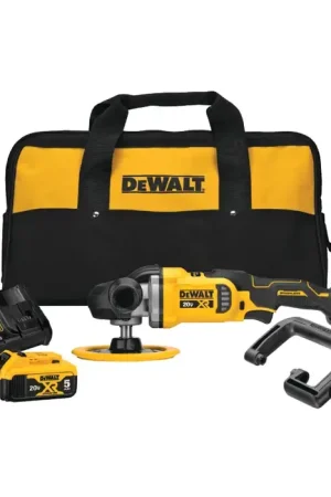 DEWALT DCM849P2 7" Pad Diameter, 20V Voltage, 800-2200 No-Load Speed Polishing Kit Popular
