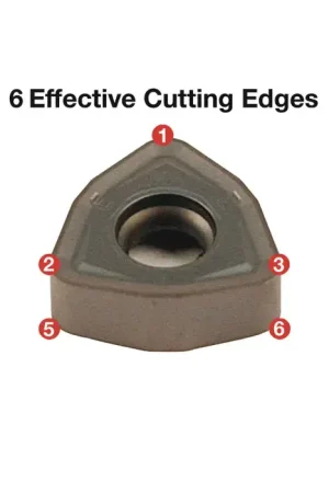 ZCC-CT 4220007137 - WNHU060408PNR-GM YBM253, 80° Trigon, Indexable Carbide Milling Insert Direct From Factory