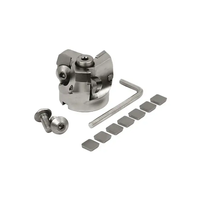 Sale TERRA CARBIDE 09-0733-12 - 2.500" - 75 Degree Indexable Face Mill Set with Inserts, Right Hand