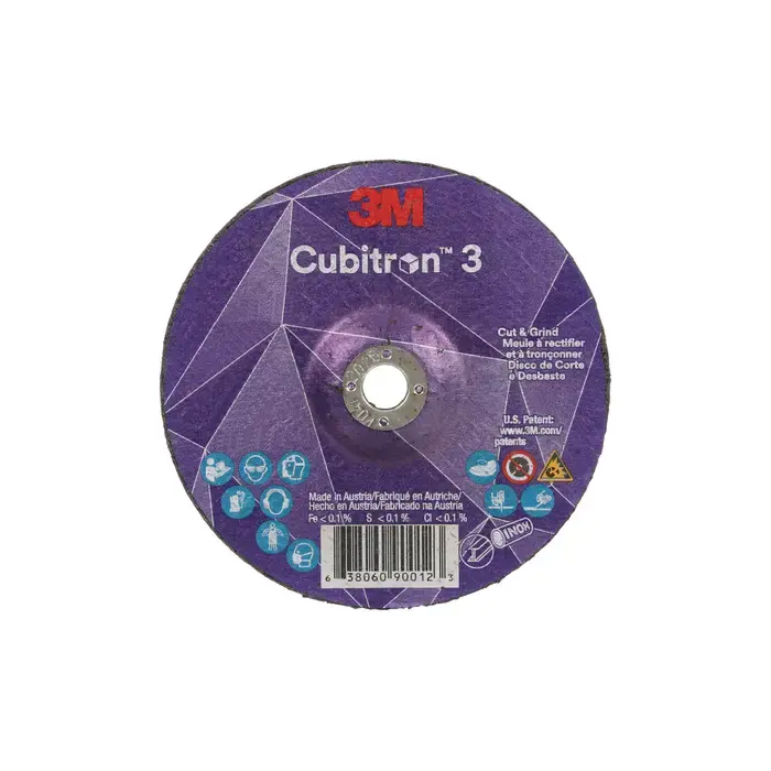 3M 90016 4.5" Diameter Precision Shaped Ceramic Grain Bonded Deburring Cut-Off Wheel - 5/8" Hole Size, 5/32" Wheel Thickness, Type 27 Top Rated