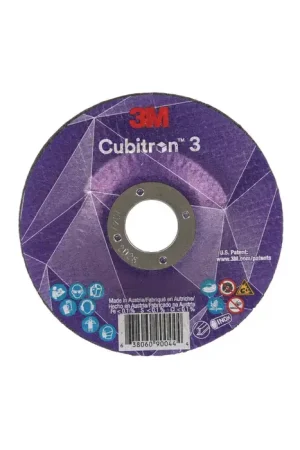 Popular 3M 7100304307 4-1/2" Diameter Precision Shaped Ceramic Grain Bonded Cut-Off Wheel - 7/8" Hole Size, 0.040" Wheel Thickness