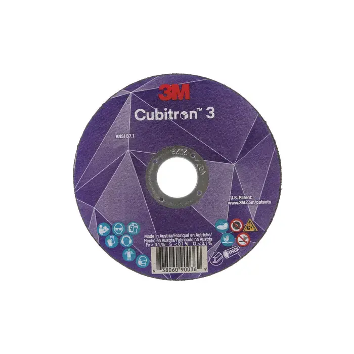 3M 7100313190 6" Diameter Precision Shaped Ceramic Grain Bonded Cut-Off Wheel - 7/8" Hole Size, 0.045" Wheel Thickness Seasonal Sale