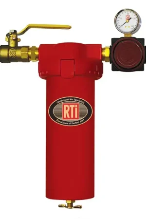 Bargain RTI STEALTH 1000B Coalescing Filter, 1/2" Inlet, Heavy Duty 1/2" Regulator With Gauge