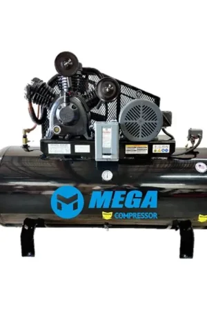 Reduced Price MEGA MP-10120H1-CR Compressor 80 Gallon - Cast Iron Oil Lubricated Belt Drive
