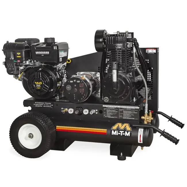 Mi-T-M AG2-PV14-08M1E 8 Gallon Two Stage Gasoline Generator & Air Compressor Special Discount